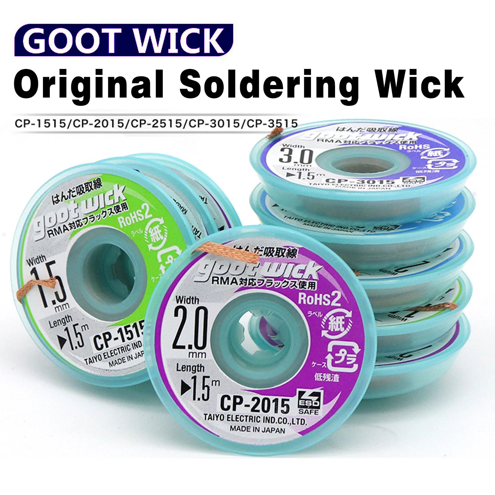 Solder Wick Braid - Goot pavio de dessoldagem original de
