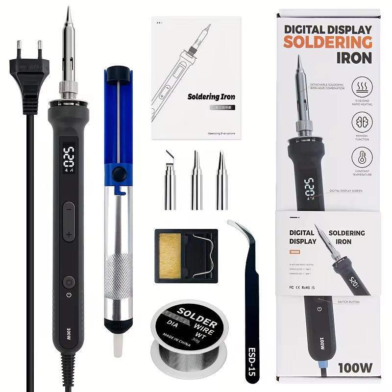 Electronics Repair Kit With Soldering Iron - Kit de ferro de solda digital