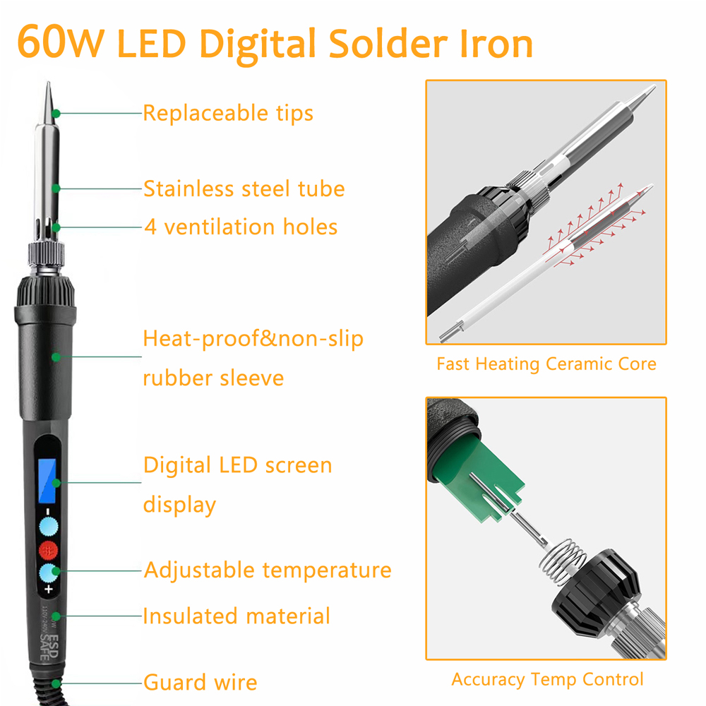 Porca de inserção de calor, po - Electronics Repair Kit With Soldering Iron avaliação e preço