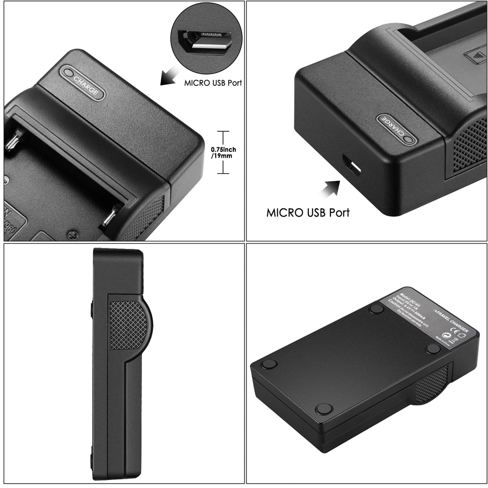 Carregador USB para Sony NP F5 - Canon Camera Eos R50 avaliação e preço