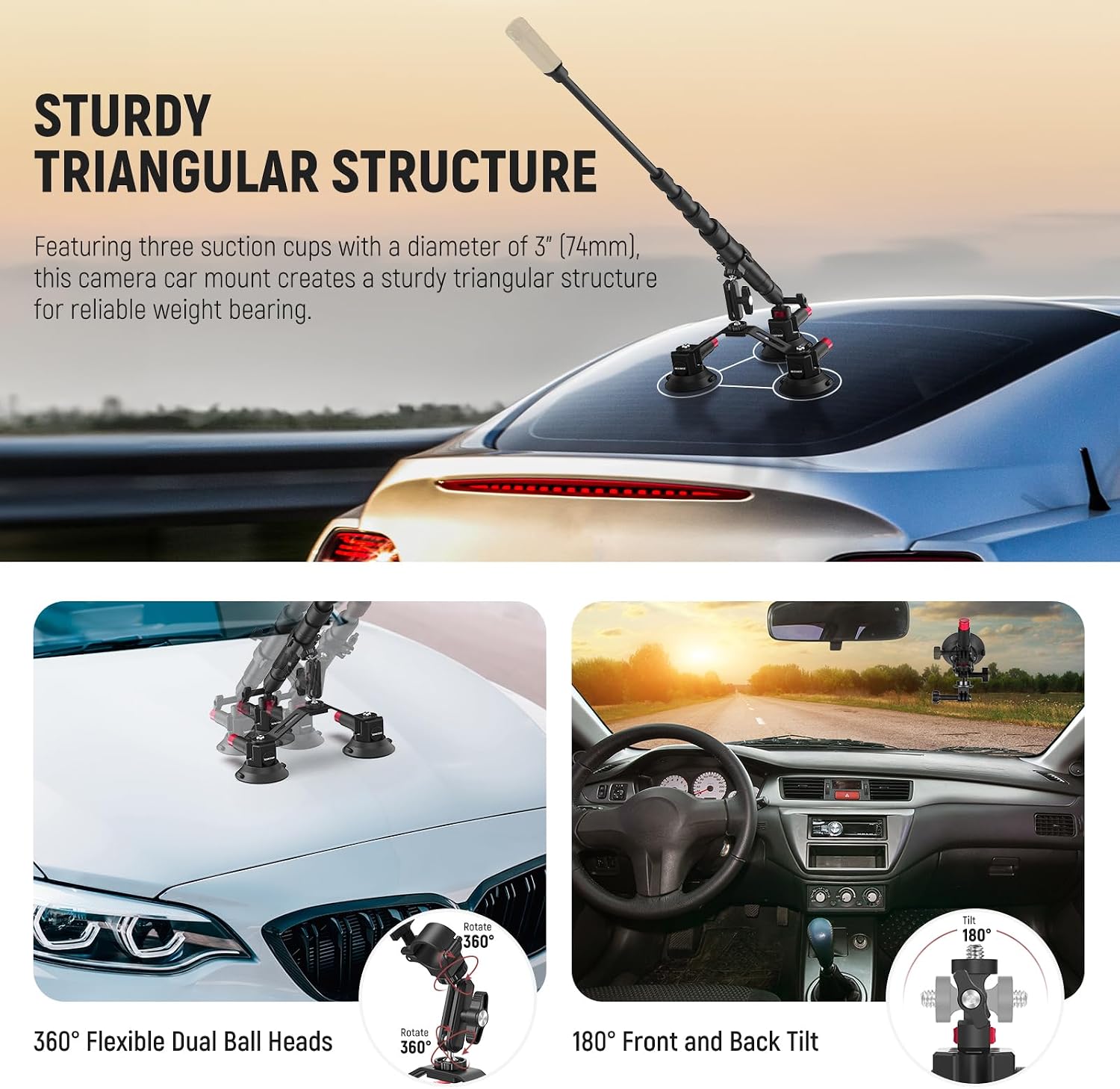 Suporte de Carro com Triplo Ve - Insta360 Camera X4 avaliação e preço