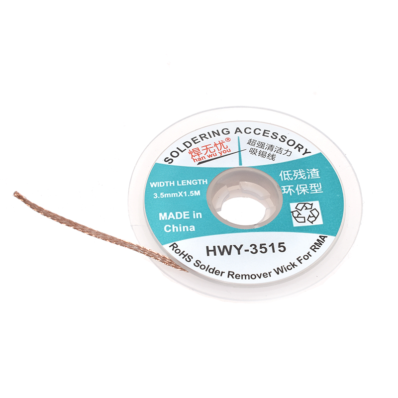 Diy 1.5mm 2mm 2.5mm 3mm 3.5mm  - Solder Wick Braid avaliação e preço
